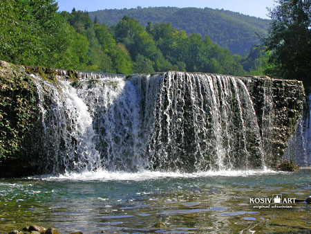 Waterfall in Horod village