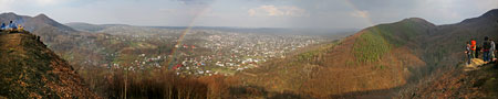 Панорама Косова з хребта Острий